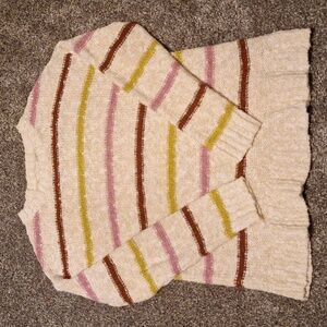 Caslon Striped Sweater! Size Small! Great quality woven sweater!